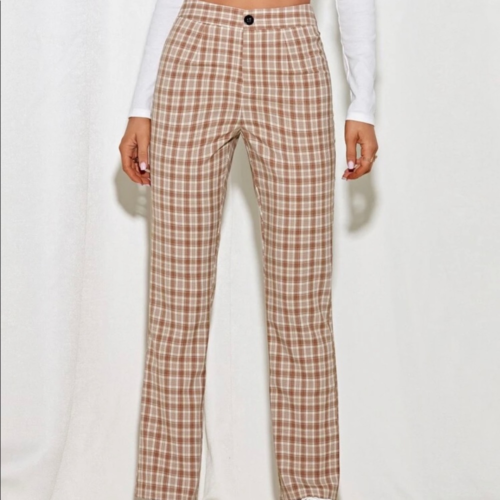 Shein-High waisted stripped flowy pants!